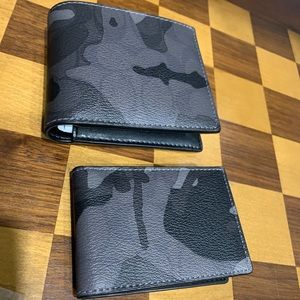 New 3-IN-1 ID WALLET GREY CAMO PRINT